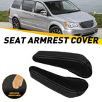 2X Front Seat Armrest Leather Covers for Chrysler Town & Country (2011–2016)
