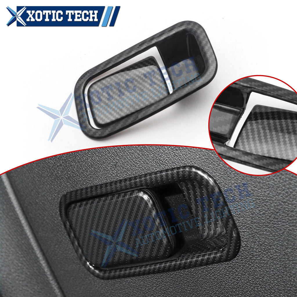 Carbon Fiber Storage Box Handle Overlay for Honda Civic 10th Gen (2016–2021)