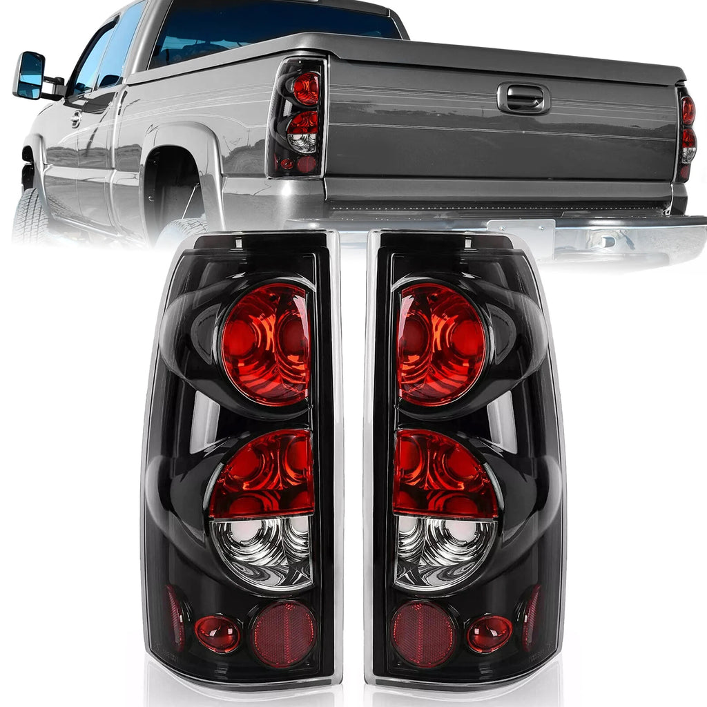 Clear Lens Tail Lights for Chevy Silverado 1500 2500 3500 (1999–2006)