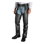 2X Adjustable Leather Chaps for Harley Stock II (98025-18VM)