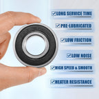 10 Pcs 12x28x8mm Double Rubber Seal Ball Bearings 6001-2RS