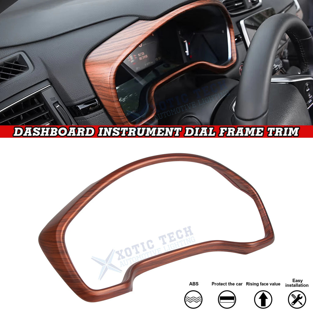 Peach Wood Grain Dashboard Instrument Frame Cover Trim for Honda CR-V (2017–2022)