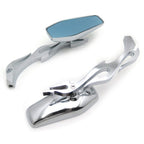 Custom Chrome Mirrors for Honda Kawasaki Suzuki Cruiser Bike (All Years)