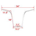 1 1/4" Ape Hanger 18" Handlebar for Harley Touring Sportster Softail Dyna