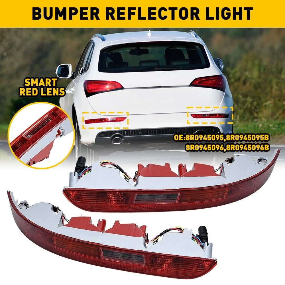 Set of 2 Lower Rear Taillight Bumper Lights for Audi Q5 (2009–2016)