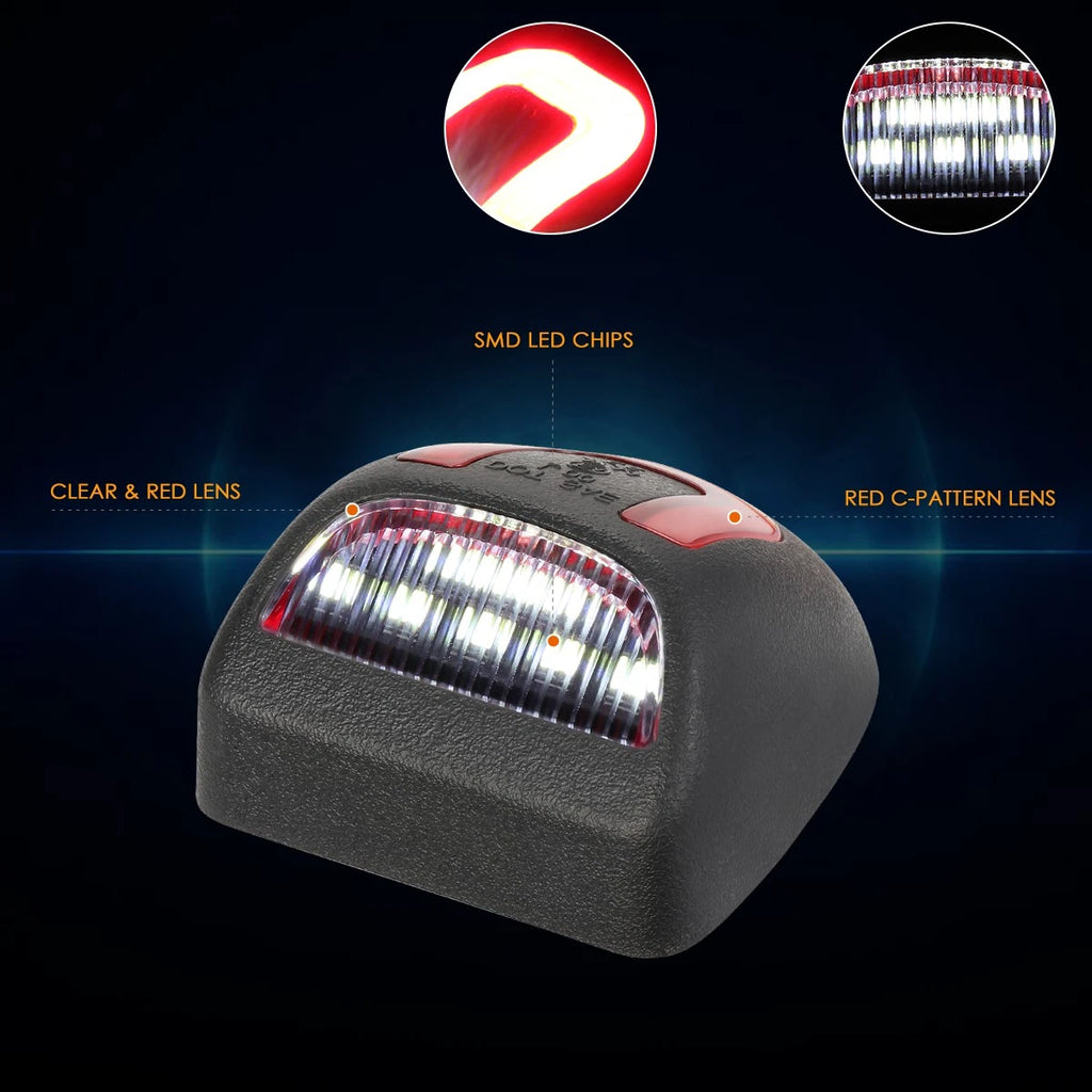 Nuvision C-Shape LED License Plate Lights for Silverado/Sierra (1999–2013)