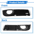 1pc Fog Light Grill for Audi A8 D3 (2005–2007) No. 4E0807682AD ABS