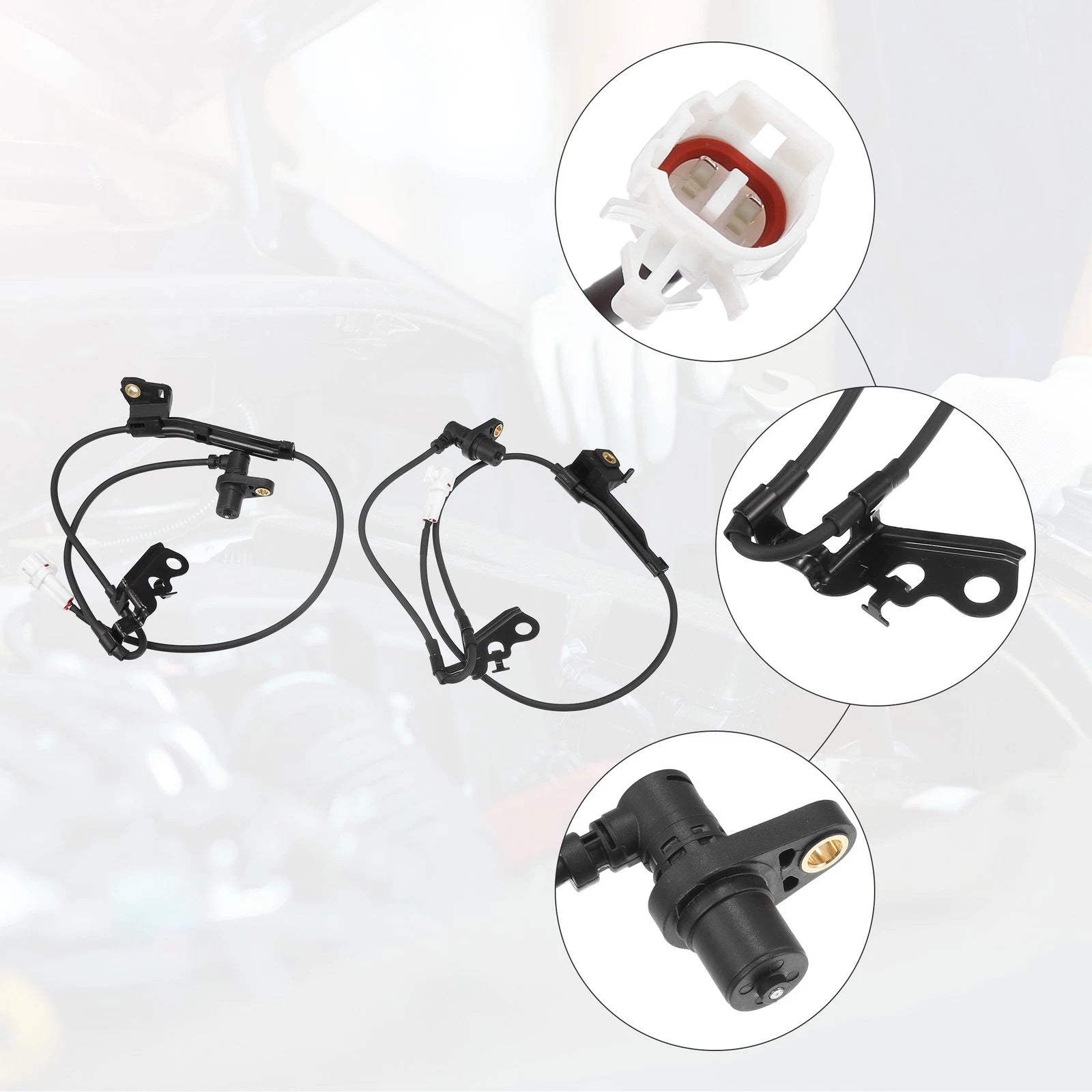 Set of 2 ABS Wheel Speed Sensors for Toyota (No. 8954312070)