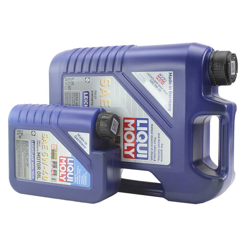 6L Liqui Moly Leichtlauf High Tech 5W-40 Oil Change Kit for Audi 1.8/2.0L (2000–2023)