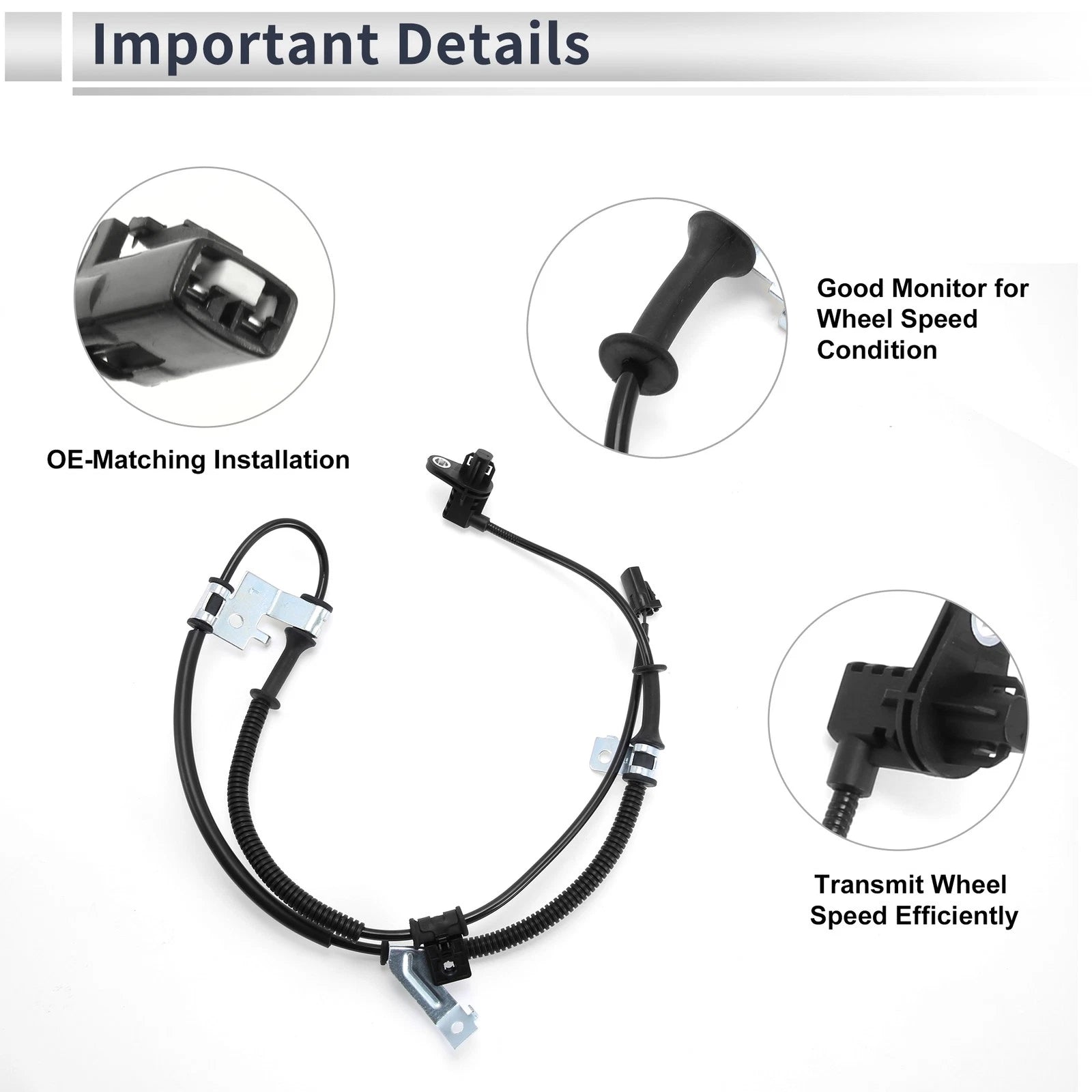 ABS Wheel Speed Sensor No. 956702X000 for Kia Soul (2009–2017)