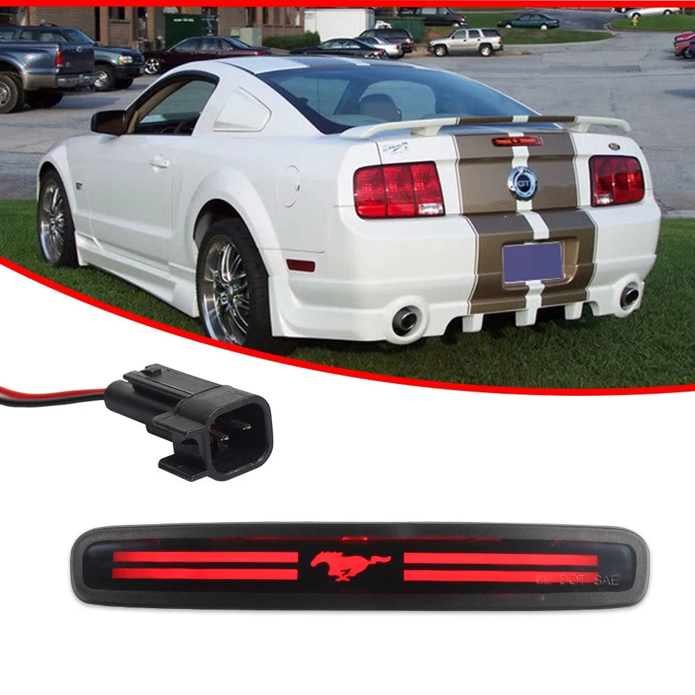 Smoked Lens Red LED Third Brake Light for Ford Mustang (2005–2009)