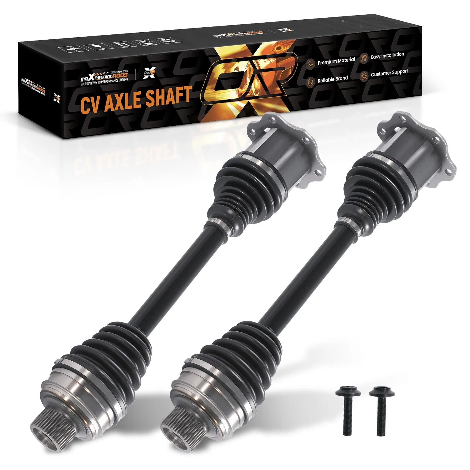 Set of 2 CV Axle Assembly for Porsche Macan (2015–2021) 2.0L 3.0L 3.6L