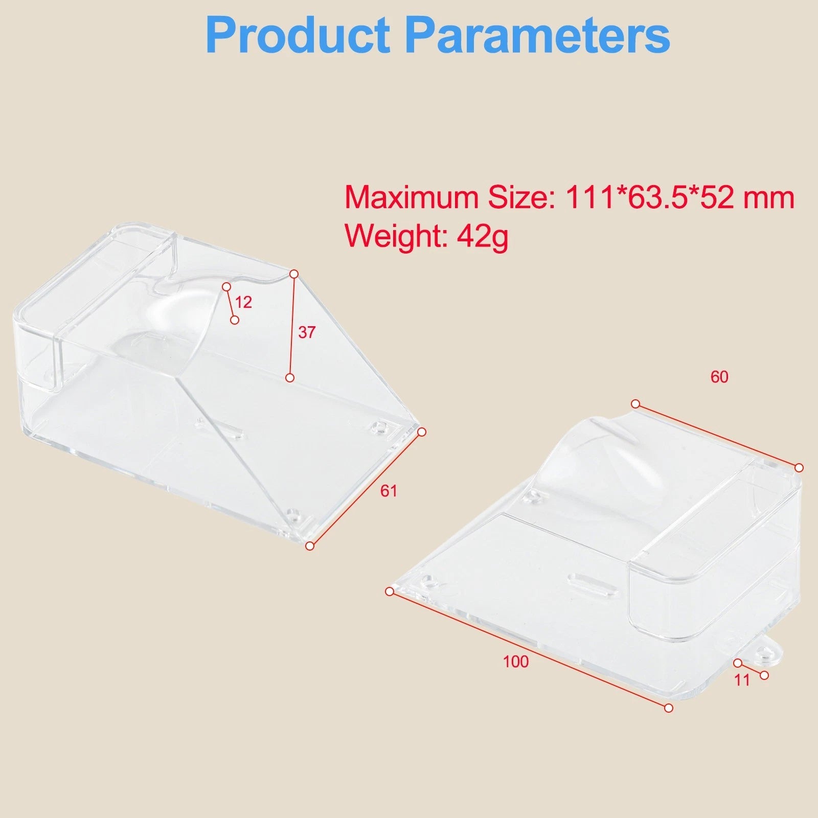 Waterproof Doorbell Cover for Wireless Chime (Universal Fit)