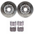 SHW Performance Front Rotors & Hella Low-Met Pads for BMW F83 M4 (2014–2020)
