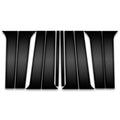 10pc Carbon Fiber Pillar Post Covers for 2022-2023 Jeep Wagoneer