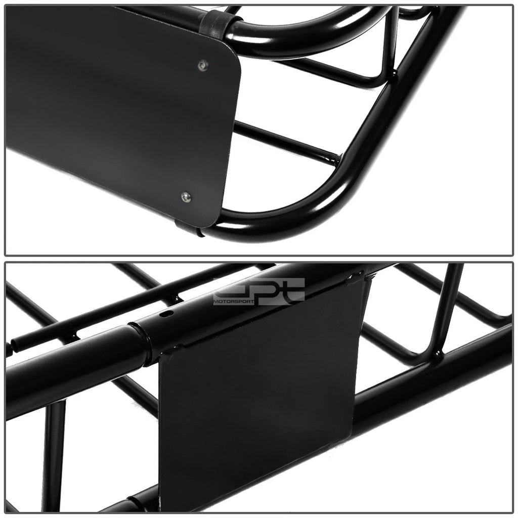 48" x 40" Mild Steel Roof Rack Cargo Carrier Basket with Wind Fairing