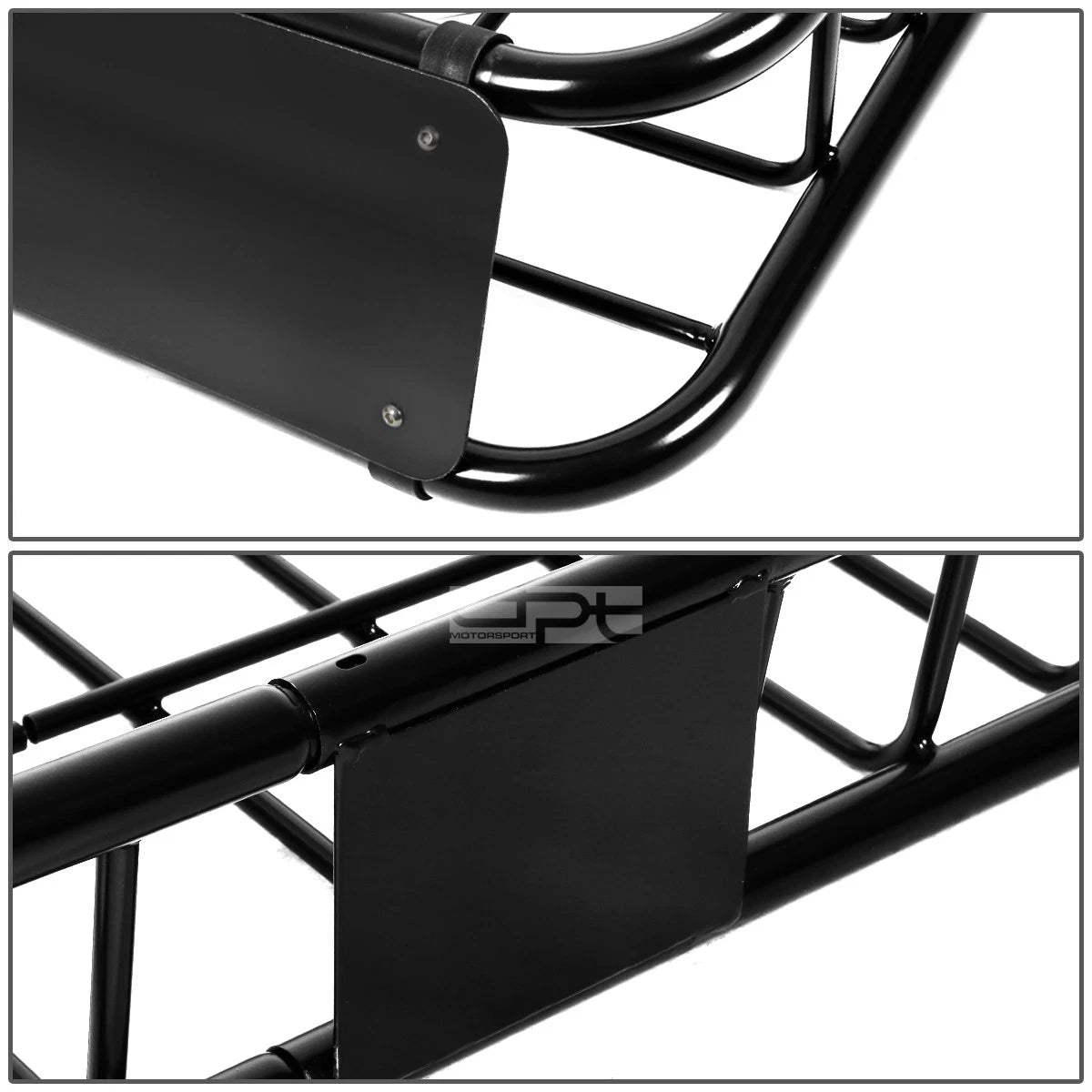 48" x 40" Mild Steel Roof Rack Cargo Carrier Basket with Wind Fairing