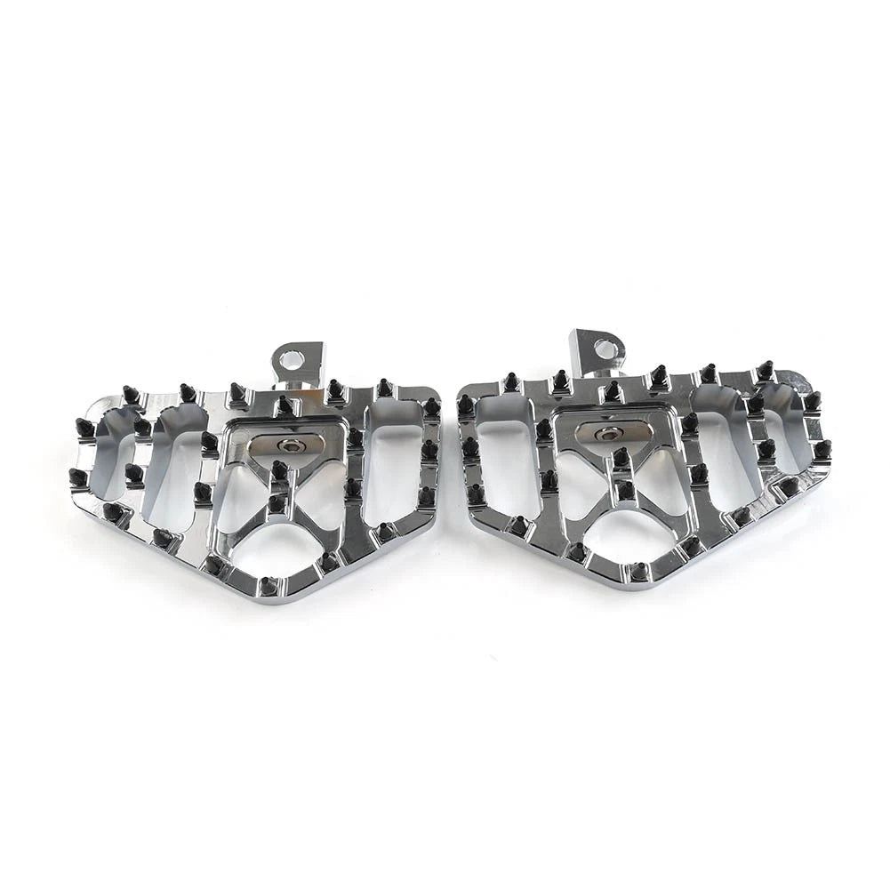 2X Wide Foot Pegs MX Style for Harley Dyna Touring Sportster Softail