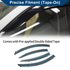 Set of 4 Window Deflectors for Mazda 3 Sedan (2010–2013)