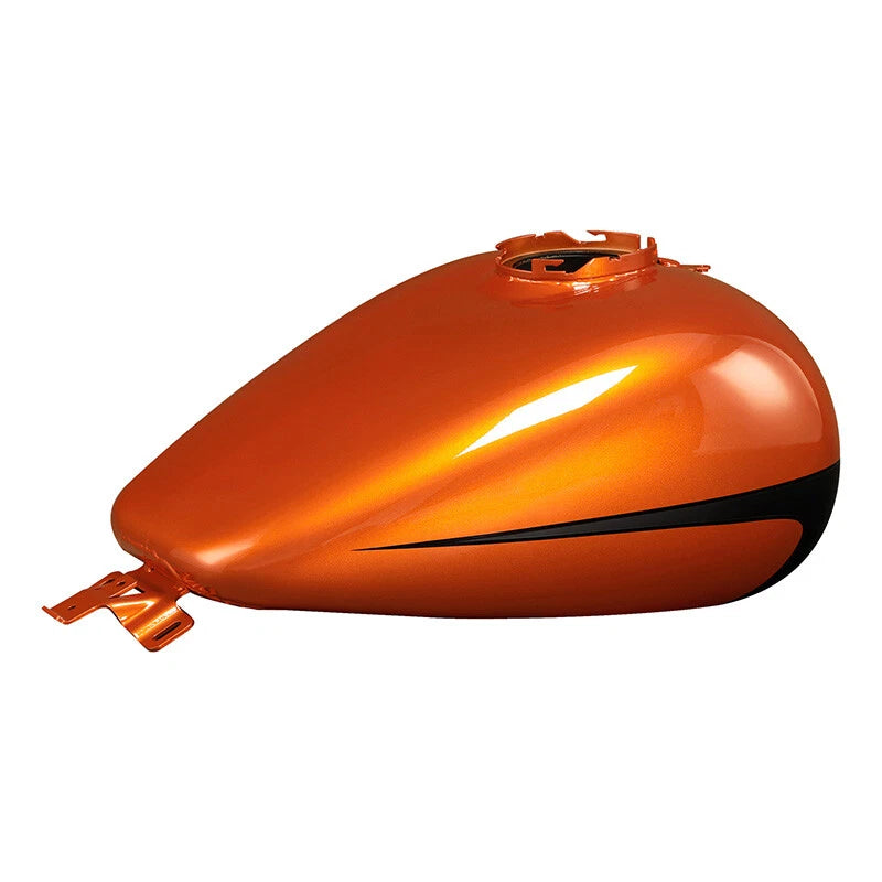 Fuel Gas Tank for Harley Road Glide (2008–2024) Scorched Orange/Black Denim