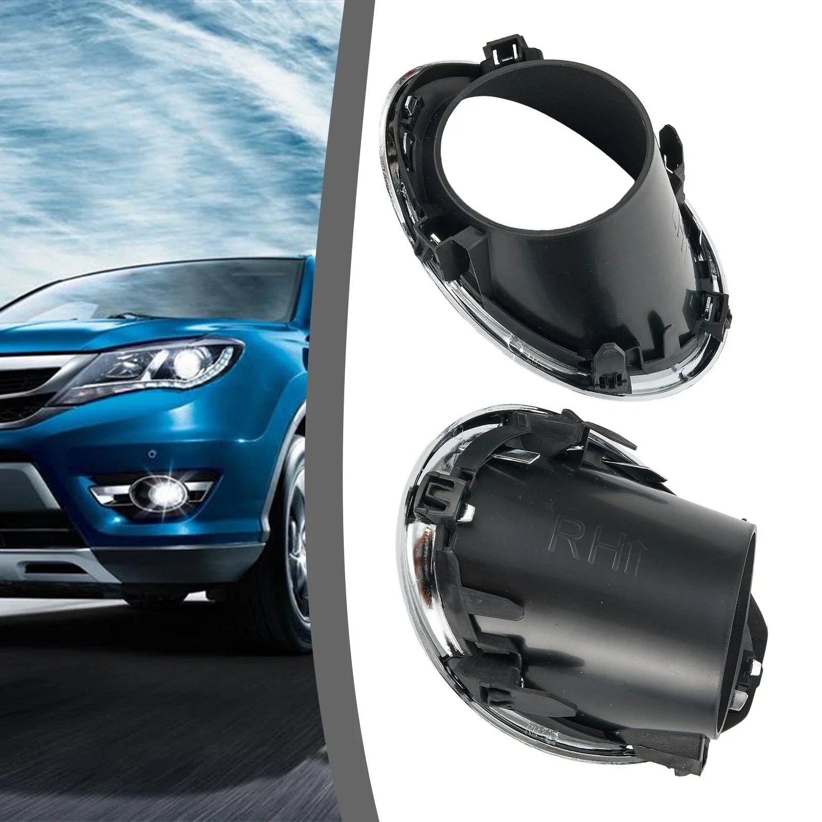 Left/Right Fog Light Lamp Cover Bezel Trim 2 x for Nissan Qashqai (2014���2017)