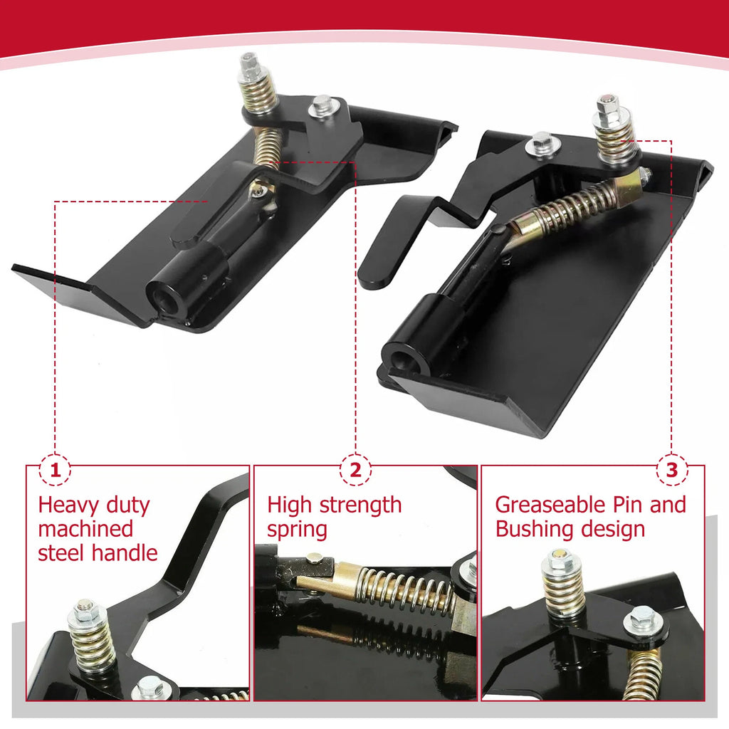 Quick Attach Bucket Conversion Adapter Latch Plates for Skid Steer (Universal)
