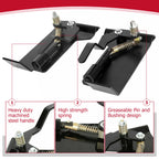 Quick Attach Bucket Conversion Adapter Latch Plates for Skid Steer (Universal)