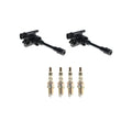 Set of 2 Ignition Coils & 4 NGK Iridium Spark Plugs for Mitsubishi Mirage (2014–2021)