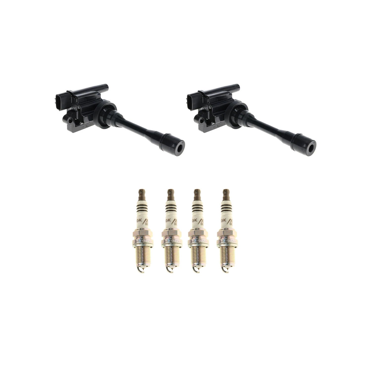 Set of 2 Ignition Coils & 4 NGK Iridium Spark Plugs for Mitsubishi Mirage (2014–2021)