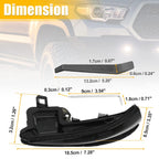 2X Mirror Turn Signal Light for Toyota (81740-58010, 81730-58010) Amber