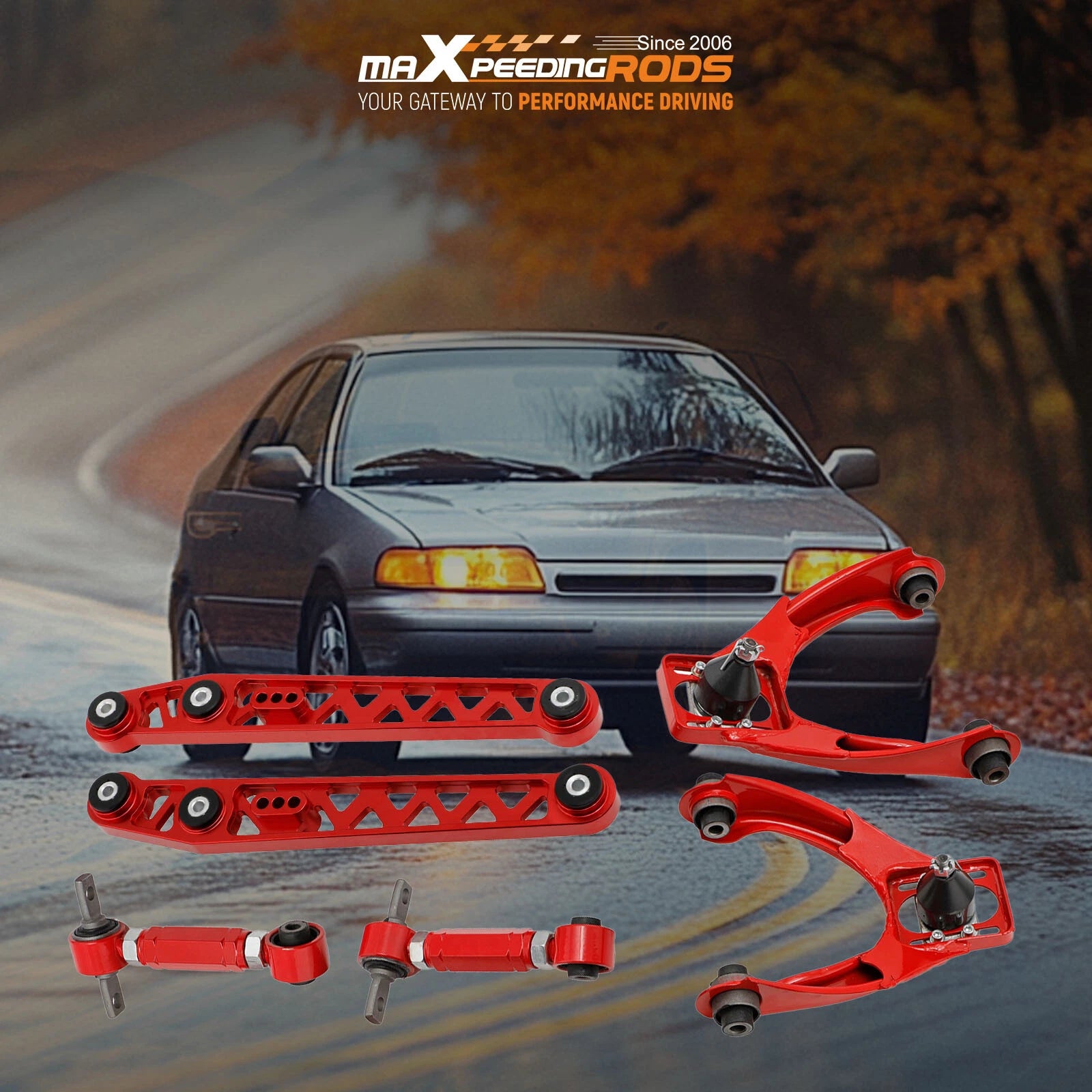 Adjustable Camber Kit + Lower Control Arm for Honda Civic (1996-2000)