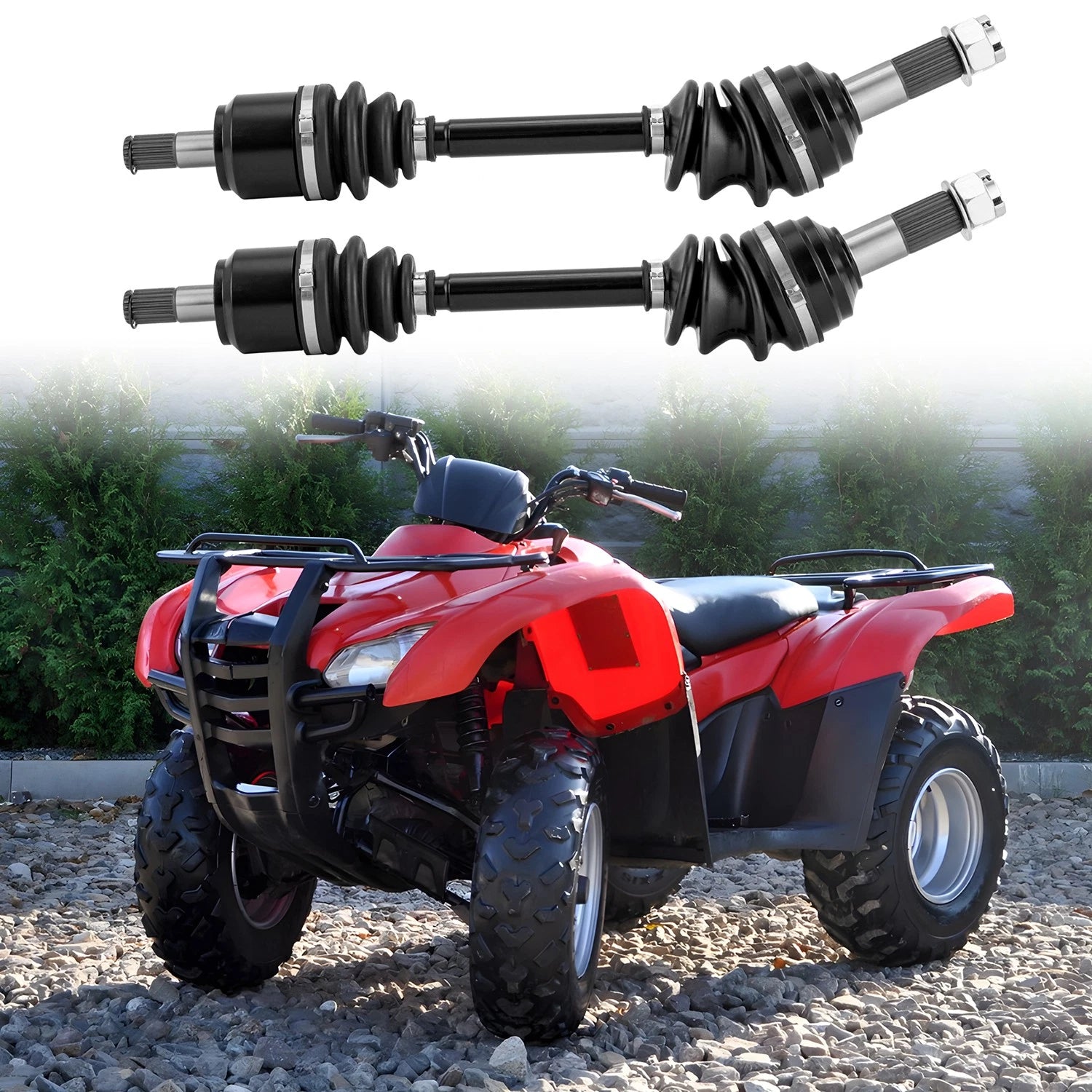 Set of 2 CV Joint Axles for Honda Rancher 420 TRX420 (2017–2024)