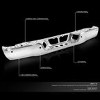 Set of 2 OE Style Chrome Rear Bumper Face Bars for Toyota Tundra (2007–2013)