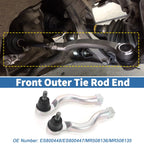 2X Front Outer Tie Rod Ends for Mitsubishi Montero (2001–2006) No. ES800448