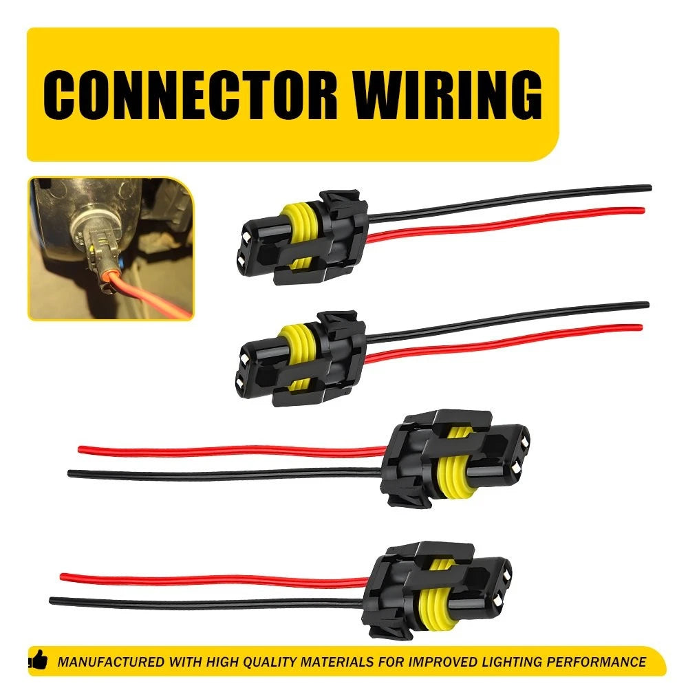 Pigtail Connector Wiring Harness for Headlight 9005 9006 HB3 HB4 (EV)