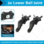 2X Lower Ball Joint for Toyota Landcruiser KZJ95R RZJ95R VZJ95R (1996–2003)