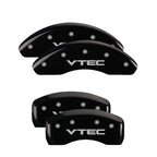 Set of 4 Caliper Covers Black VTEC for 2002–2003 Honda Civic Si