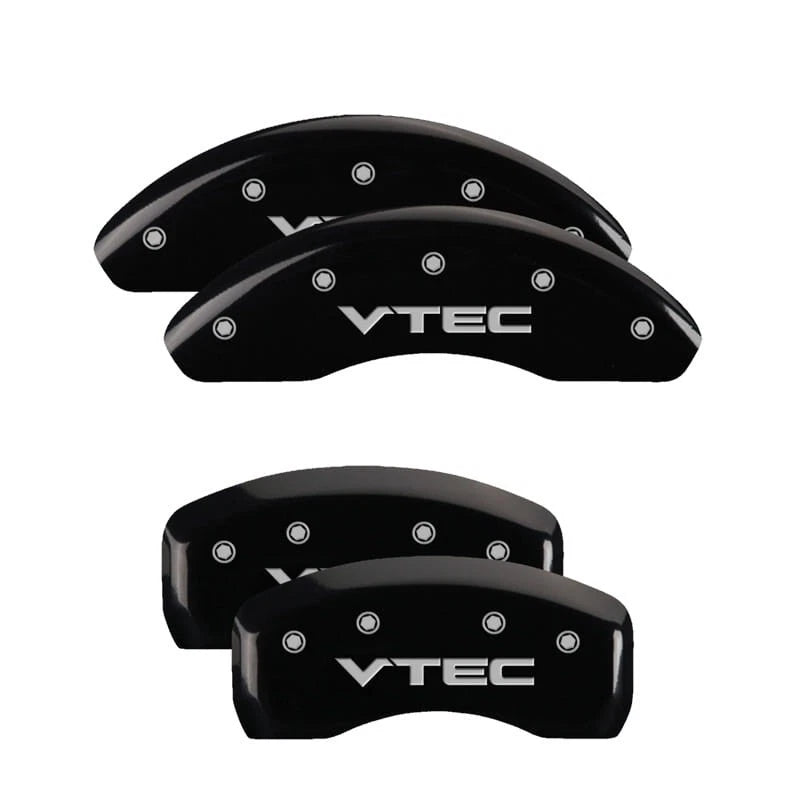 Set of 4 Caliper Covers Black VTEC for 2002–2003 Honda Civic Si