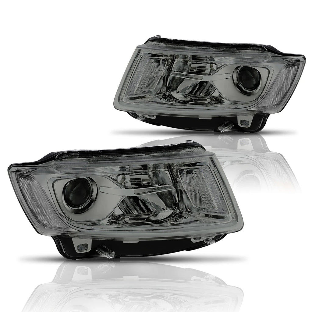 Projector Headlights for Jeep Grand Cherokee (2014–2016) - Clear Side Corner Smoked