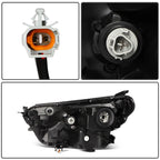 2X Headlight Assembly for Toyota RAV4 (2016–2018) Halogen Black Housing