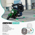 Clutch Friction Steel Plates Kit for Kawasaki Z125 PRO BR125 (2017–2024)