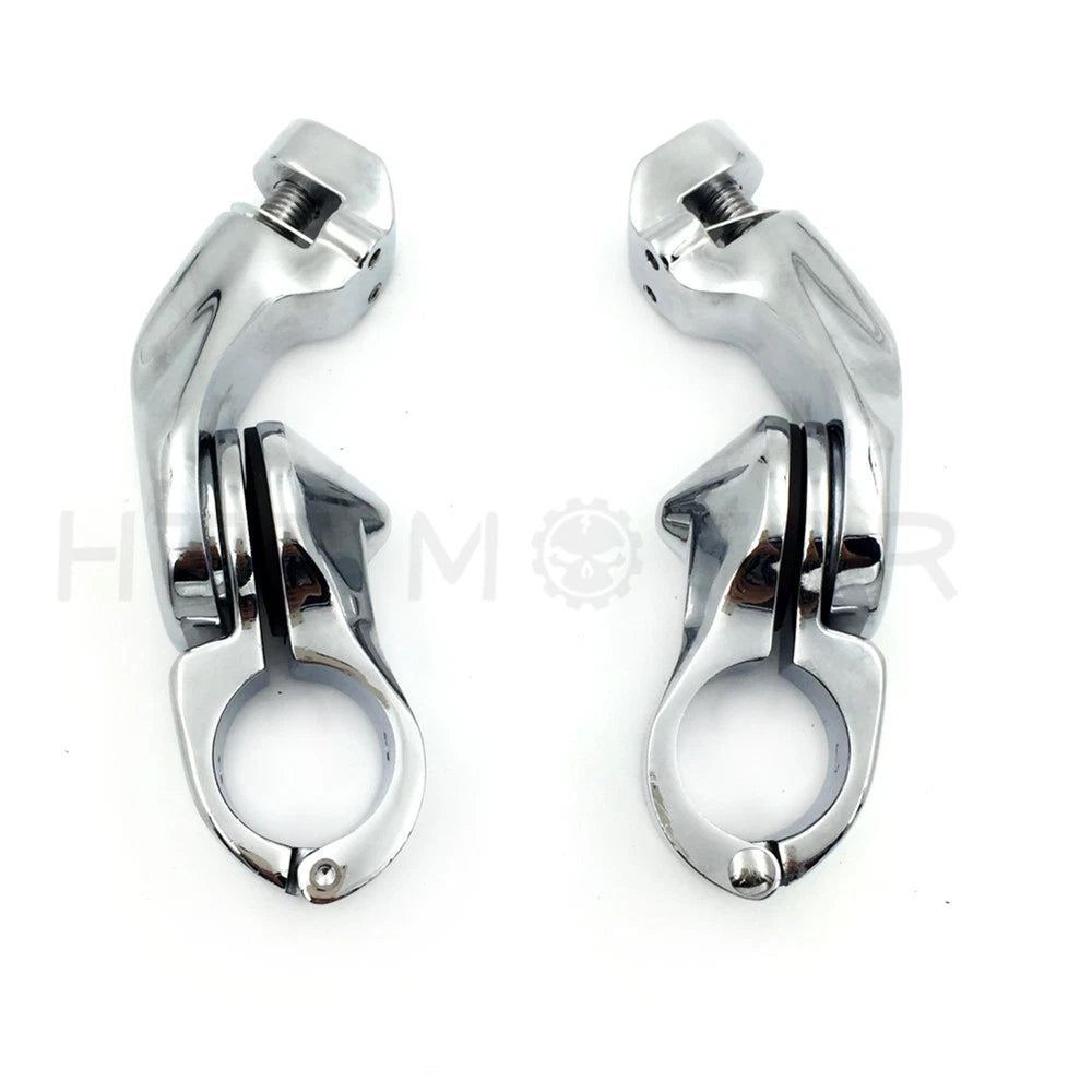 1.25" Highway Short Angled Foot Peg Mounts Kit for Harley Touring
