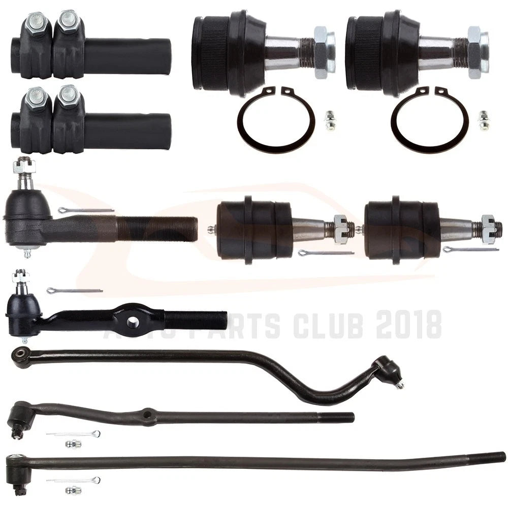 Set of 11 Front Ball Joints Tie Rod Links for Ram 1500