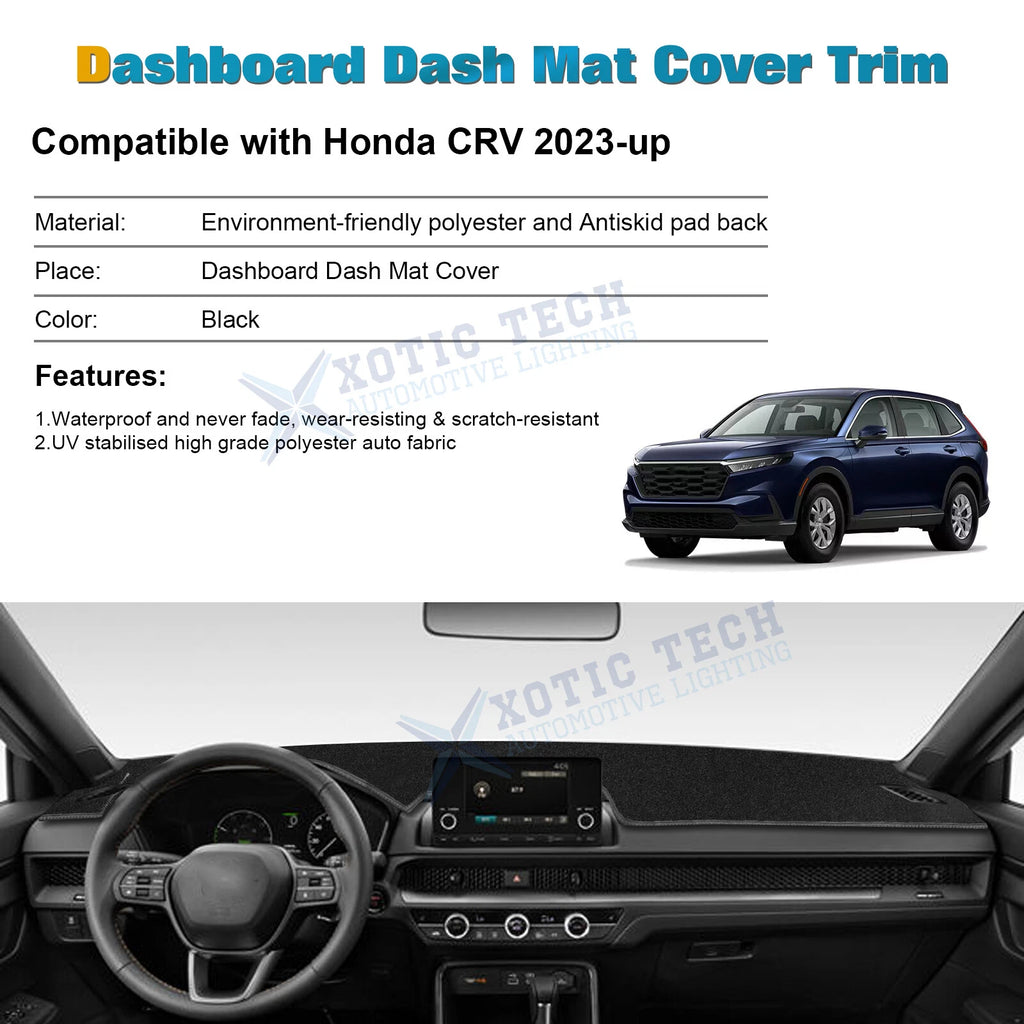 DashMat Black Dashboard Mat for Honda CR-V (2023-2026)