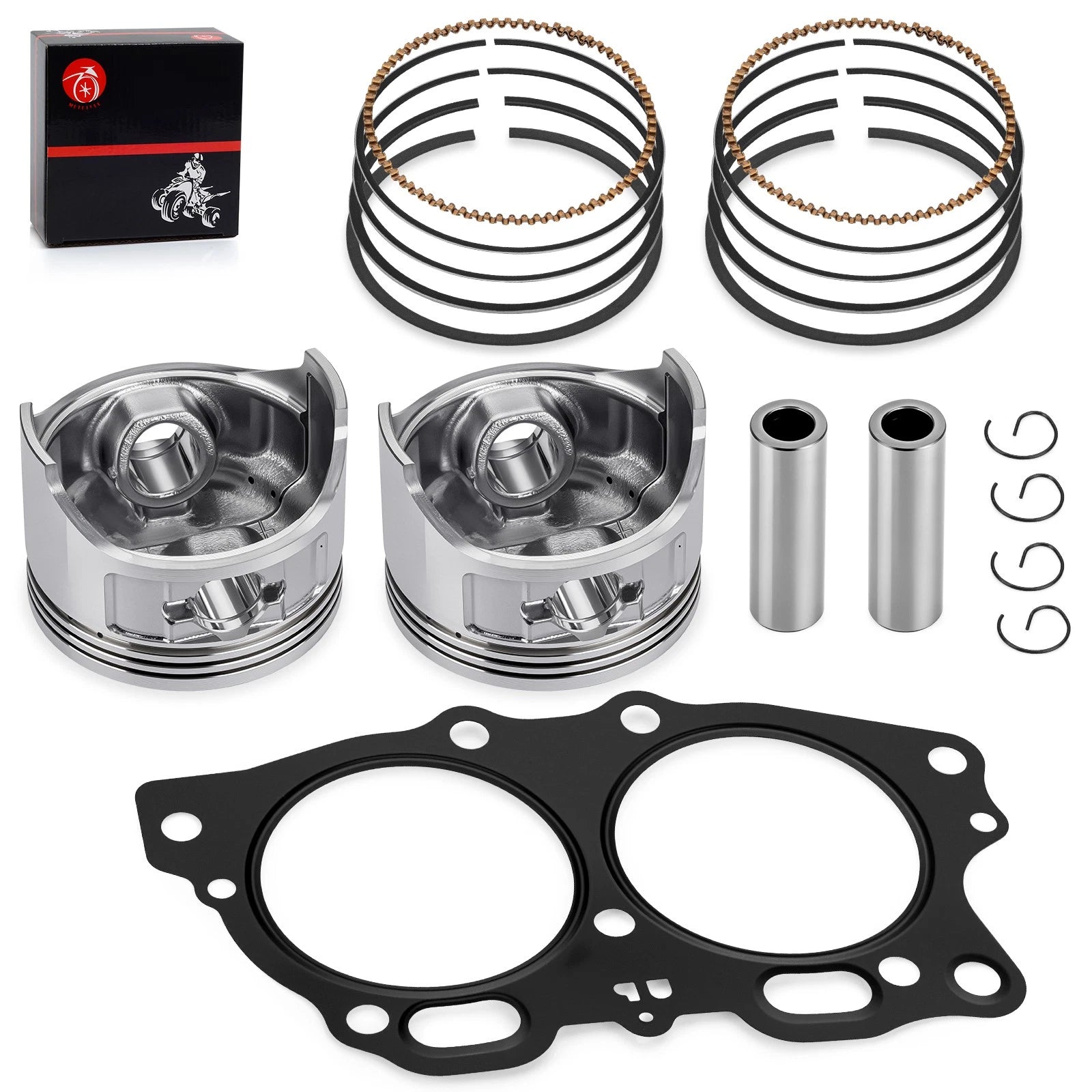 Piston Oversize 0.5mm & Ring Gasket for EZGO Golf Cart Robin 350cc (1996–2008)