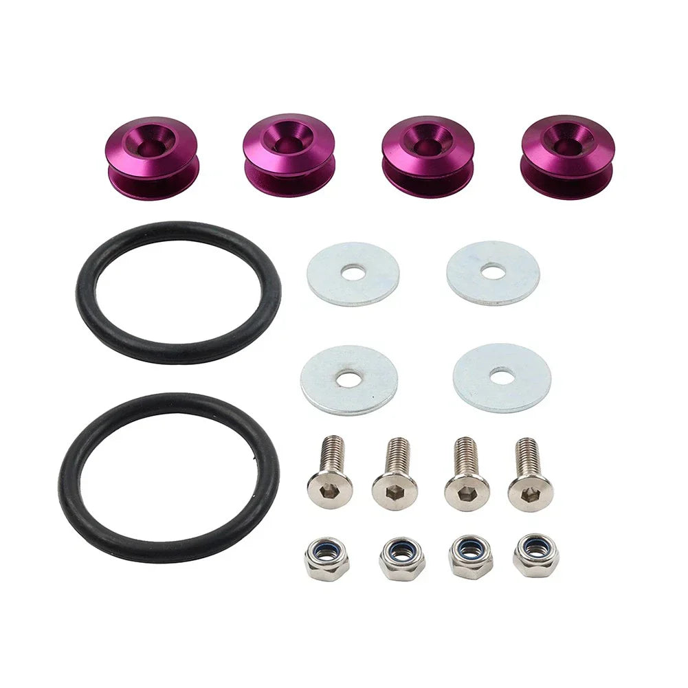 4PCS Purple Quick Release Bumper Holder Clips for Trunk Hatch Lid
