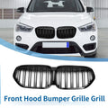 Front Upper Bumper Grille for BMW X1 F48 After 2016 Facelift