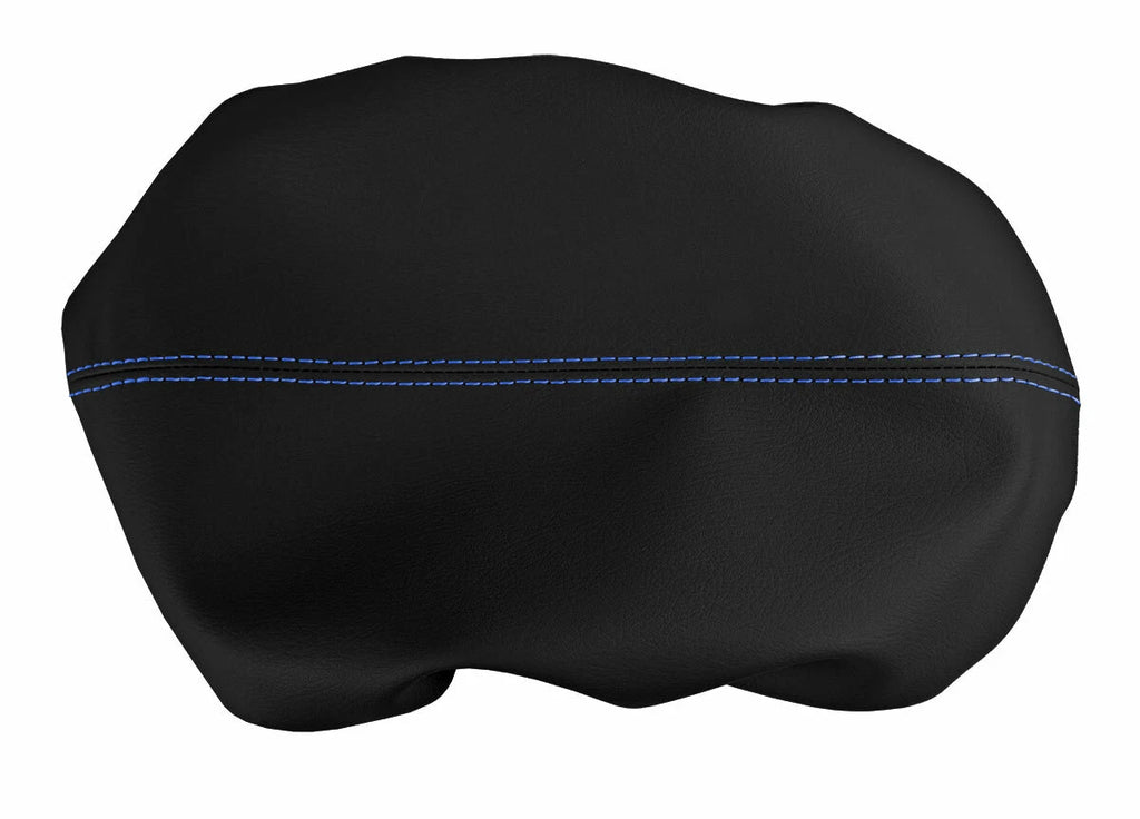 Console Lid Pull Over Cover Leather for Kia Sorento (2010–2013) Blue Stitch