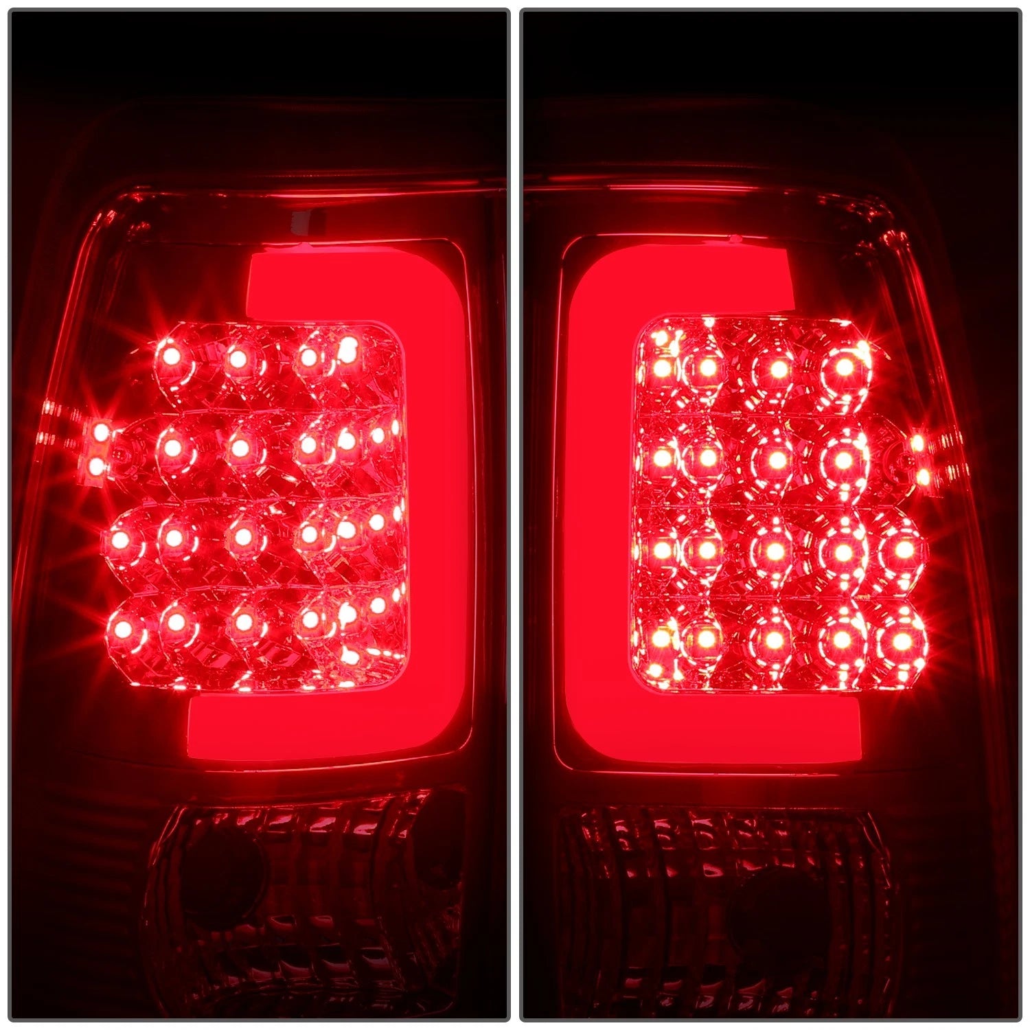 LED C-Tube Bar Tail Brake Light Lamps for Silverado Sierra 1500 (2003–2007)
