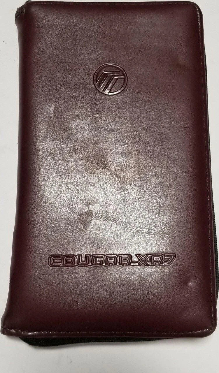 Owners Manual Collection with Case for Mercury Cougar XR7 (1996)
